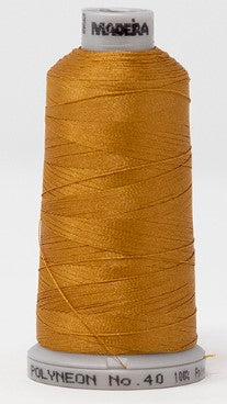 60 weight poly embroidery thread brown gold