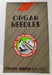 Organ 15x1STPD | Flat-Sided Shank | Large Eye | Sharp Point | Home Embroidery Needle | Titanium | 100/bx