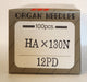 Organ HAx130N PD | Flat-Sided Shank | Sharp Point | Top Stitch Needle | Titanium Finish | 100/Box | Clearance Product - Originally $62.50 80/12