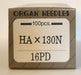Organ HAx130N PD | Flat-Sided Shank | Sharp Point | Top Stitch Needle | Titanium Finish | 100/Box | Clearance Product - Originally $62.50 100/16