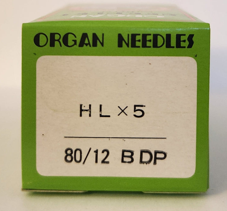 Organ HLx5BP | Flat-Sided Shank | Ball Point | Heavy Duty Needle | 100/Box  | Clearance Product - Originally $30.95 80/12