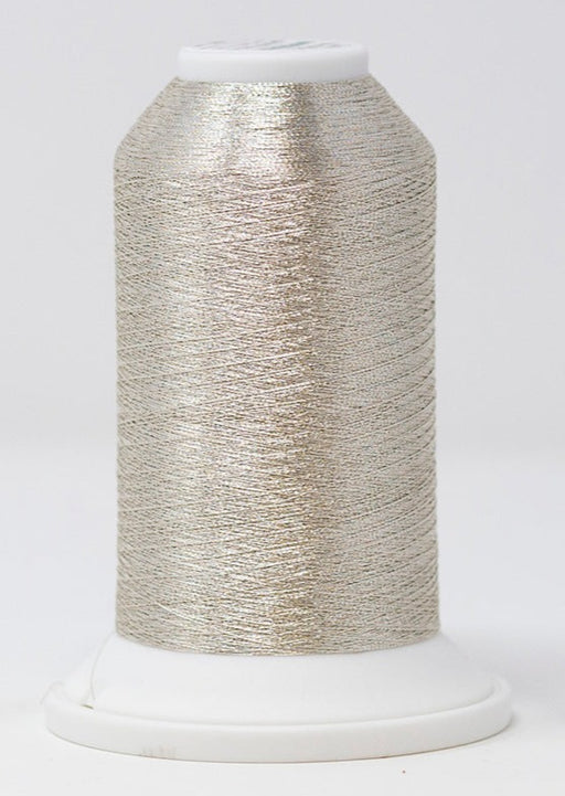 Madeira Soft Metallic #40 Embroidery Thread - Cones 3,300 yds Silver - Color 4000