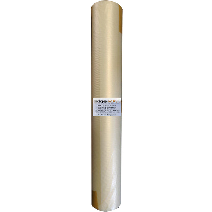 Badgemaster Water Soluble Embroidery Stabilizer Backing - 30" x 50 yard ROLL - Clearance Product - Originally $108.63
