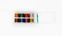Madeira Polyneon 40 Machine Embroidery Thread | 8 x 220 Yards | Small Clear Acrylic Case | Variegated | Assortment | 8015