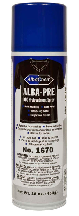 Alba Chem 1670 ALBA-PRE DTG Pretreatment Spray