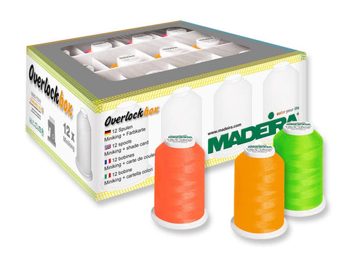 Madeira Overlock Thread | Mini King Box | Neon Colors | 9203