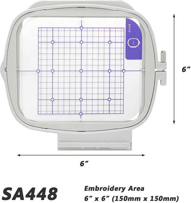 SA448 (SEF-150):  6" x 6" Embroidery Machine Hoop