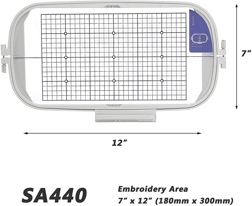 SA440 (EF76): 7" x 12" Extra Large Embroidery Machine Hoop