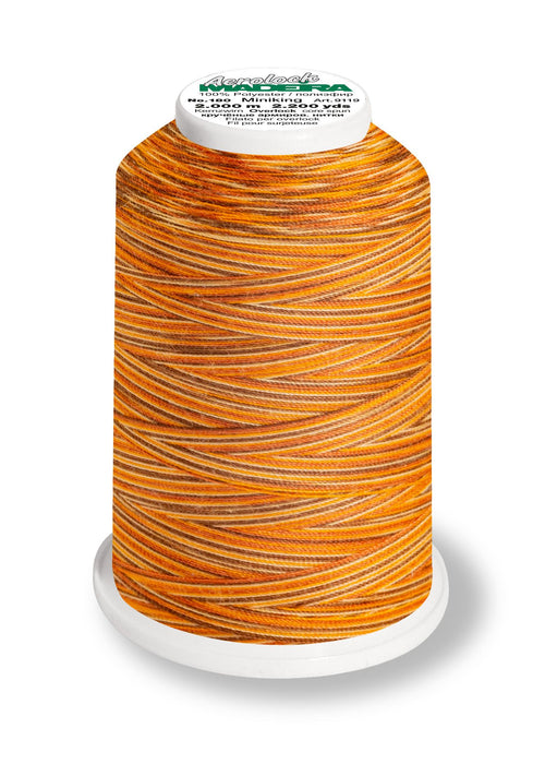Madeira Aerolock 125 | Polyester Serger Sewing-Construction Thread | Multicolor | 1320 Yards | 9118-9510 | Cappuccino