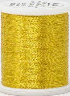 Madeira FS Metallic #40 Embroidery Thread - Spools 1,100 yds Gold 6 - Color 4006