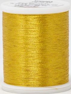 Madeira FS Metallic #40 Embroidery Thread - Spools 1,100 yds Gold 7 - Color 4007