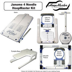 HoopMaster Hooping Station: For Janome MB4/Melco EP4/Elna 940 - 4 Needle Embroidery Machine