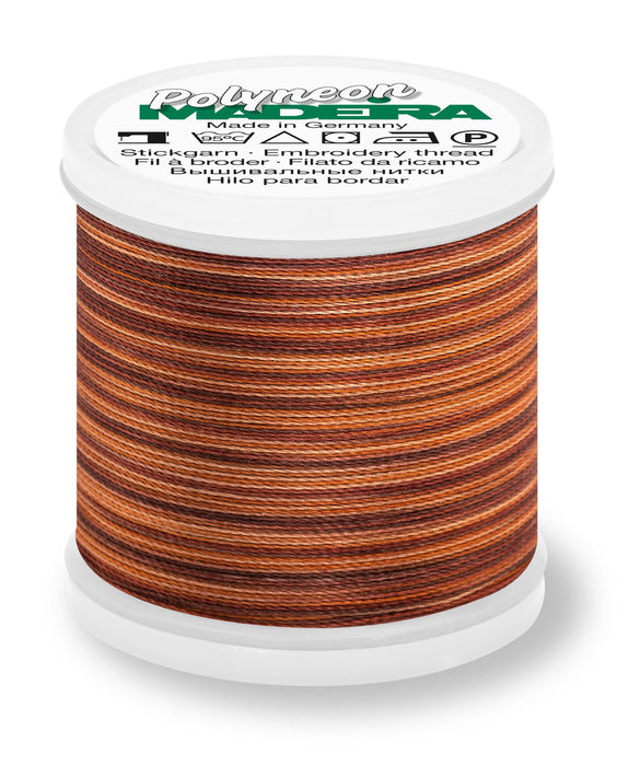 Madeira Polyneon 40 | Machine Embroidery Thread | Variegated | 220 Yards | 9845-1510 | Cappuccino
