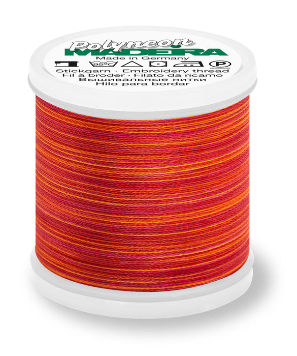 Madeira Polyneon 40 | Machine Embroidery Thread | Variegated | 220 Yards | 9845-1506 | Open Fire