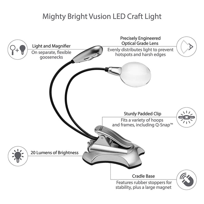 Mighty Bright - Vusion Craft Light with Magnifier