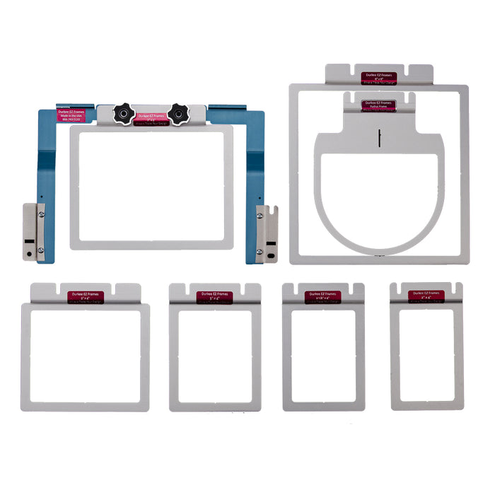 EZ Frames 7 Piece Combo Pack for Brother/Baby Lock 6 & 10 Needle Embroidery Machines
