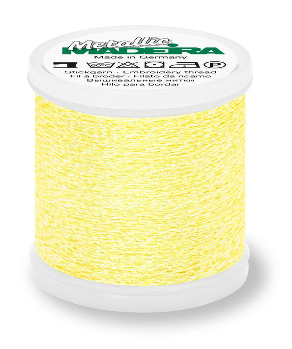 Madeira Sparkling Metallic 40 | Machine Embroidery Thread | 220 Yards | 9842-303 | Lemon Quartz