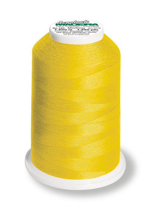 Madeira Aerolock 125 | Polyester Serger Sewing-Construction Thread | 1320 Yards | 9118-9360 | Canary