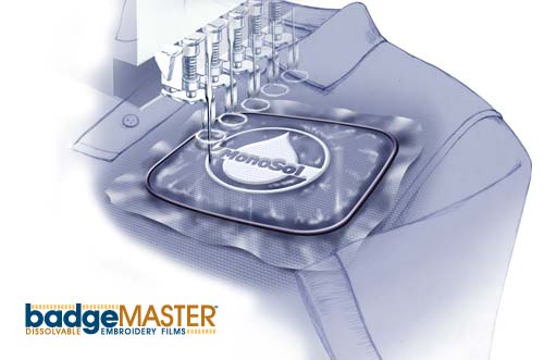 Badgemaster BM | Badgemaster | Water Soluble | Cut Away | Clear | 80 micron