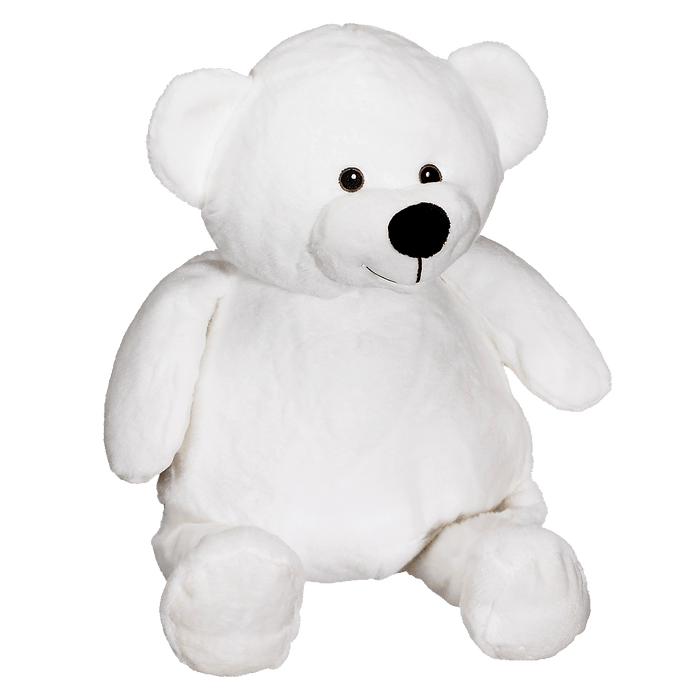 16" EB Embroider Bear - White