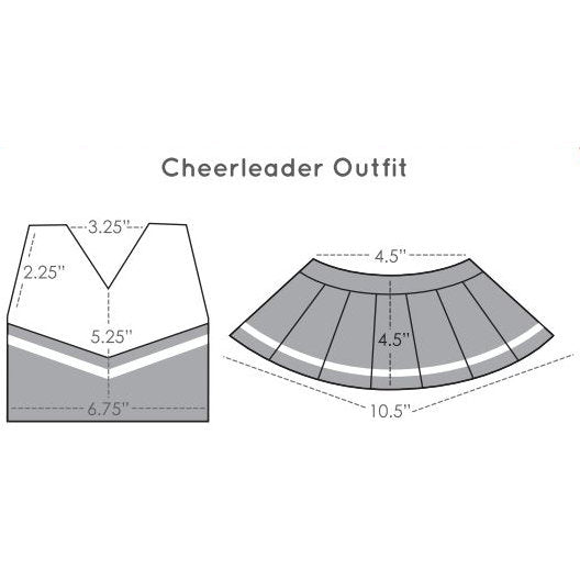 Doll Cheerleader Outfit