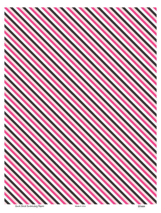 Quick Stitch Embroidery Paper: Diagonal Stripe