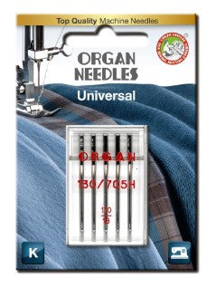 5pk Organ Universal Flat Shank Needles Blister Pack