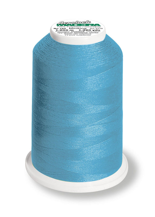 Madeira Aerolock 125 | Polyester Serger Sewing-Construction Thread | 1320 Yards | 9118-9892 | Turquoise