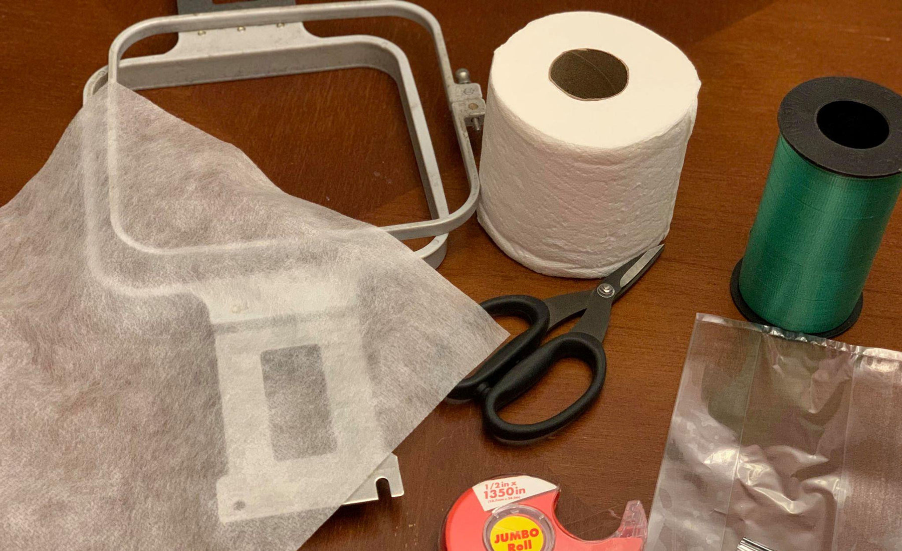 How To Easily Embroider on Toilet Paper