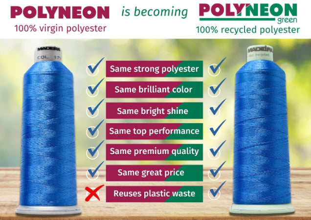 Polyneon Thread is becoming Polyneon Green