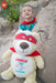 Cubbies Classic Collection Embroidery Blank - Cubbyford Red/Blue Superhero Teddy Bear