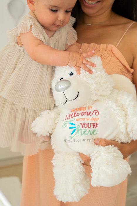 EB Embroider Buddy: Angel Bear White