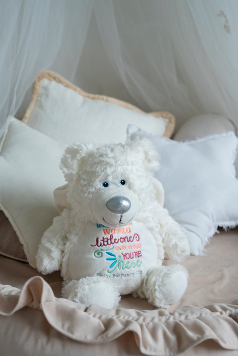 EB Embroider Buddy: Angel Bear White