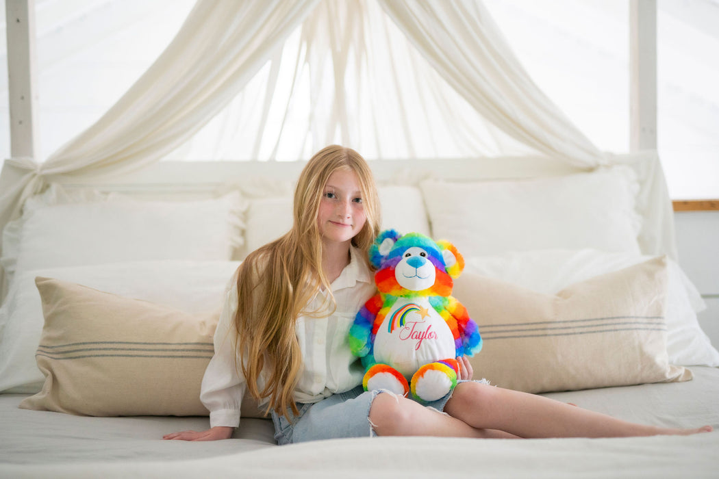 EB Embroider Buddy: 16" Rainbow Buddy Bear