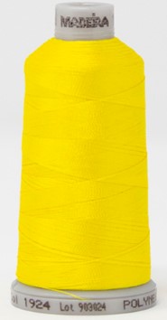 60 weight poly embroidery thread yellow