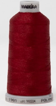 60 weight poly embroidery thread red