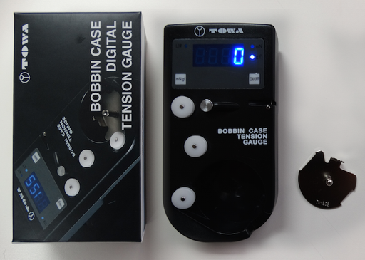 Towa® Digital Bobbin Case and Top Thread Tension Gauge with M Style Bobbin Insert