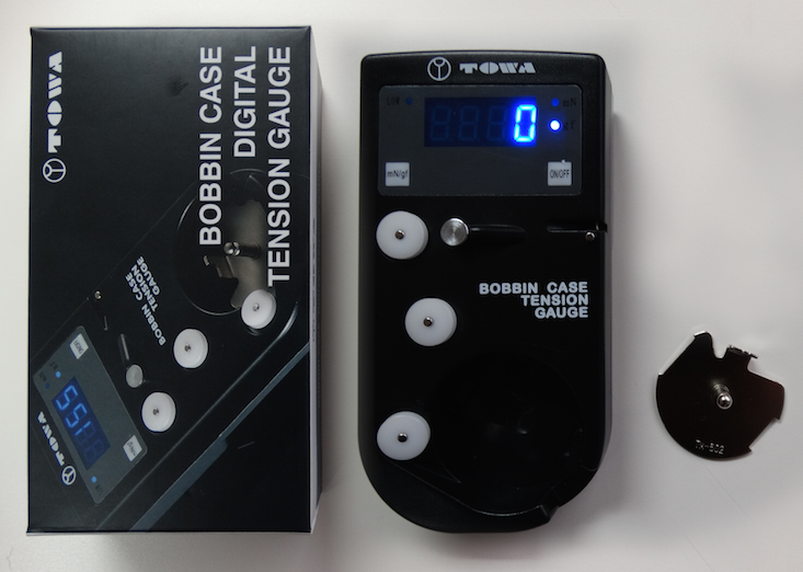 Towa® Digital Bobbin Case and Top Thread Tension Gauge with M Style Bobbin Insert