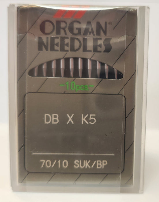 Organ DBK5BP | Round Shank | Large Eye | Ball Point | Commercial Embroidery Needle | Chrome | 100/bx 70/10