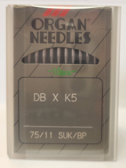 Organ DBK5BP | Round Shank | Large Eye | Ball Point | Commercial Embroidery Needle | Chrome | 100/bx 75/11