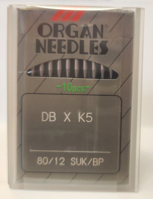 Organ DBK5BP | Round Shank | Large Eye | Ball Point | Commercial Embroidery Needle | Chrome | 100/bx 80/12