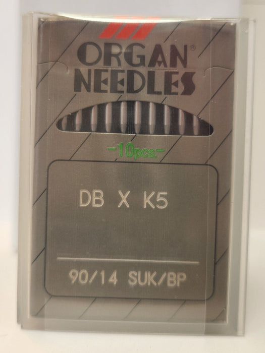 Organ DBK5BP | Round Shank | Large Eye | Ball Point | Commercial Embroidery Needle | Chrome | 100/bx 90/14