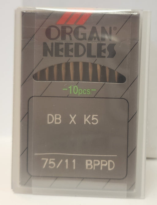 Organ DBK5BPPD | Round Shank | Large Eye | Ball Point | Commercial Embroidery Needle | Titanium | 100/bx 75/11