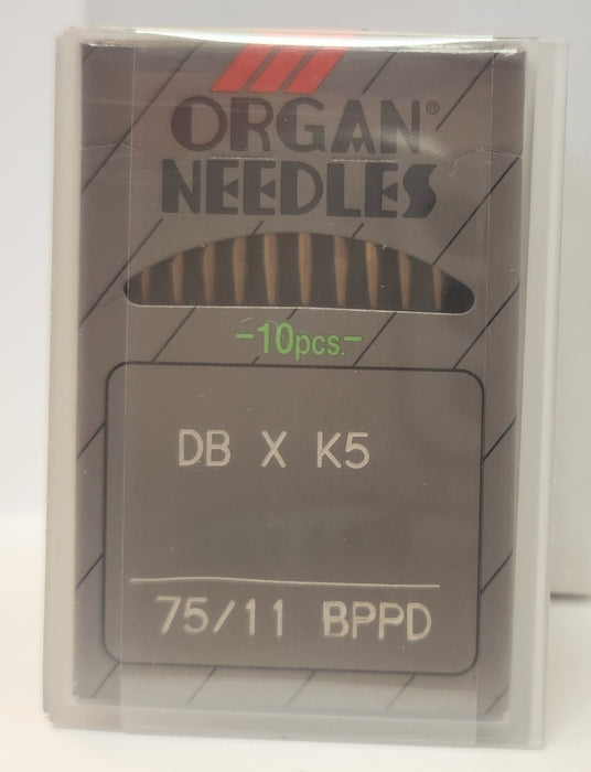 Organ DBK5BPPD | Round Shank | Large Eye | Ball Point | Commercial Embroidery Needle | Titanium | 100/bx 75/11