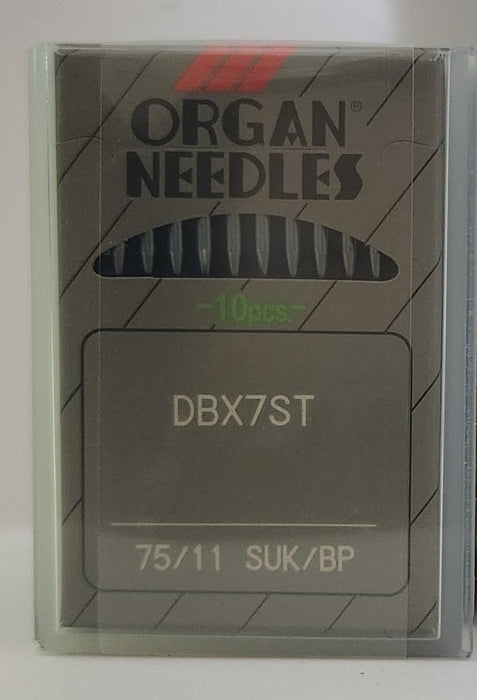 Organ DBx7STBP | Round Shank | Large Rectangular Eye | Ball Point | Commercial Embroidery Needle | Metallic Thread | 100/bx 75/11