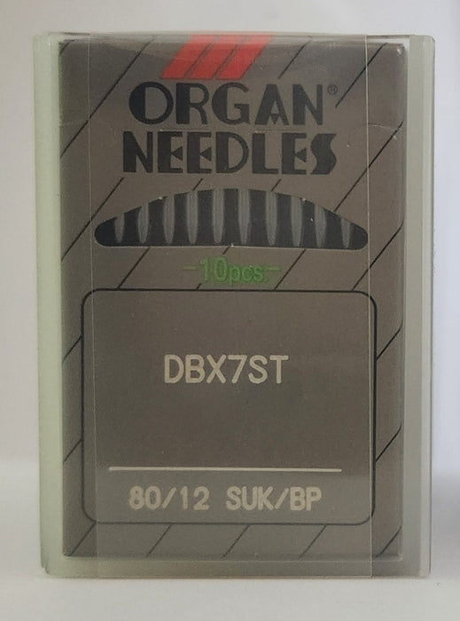 Organ DBx7STBP | Round Shank | Large Rectangular Eye | Ball Point | Commercial Embroidery Needle | Metallic Thread | 100/bx 80/12