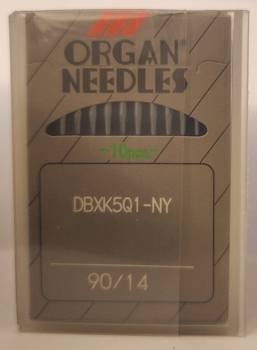 Organ NY DBxK5Q1NY | Round Shank | Large Eye | Ball Point | Commercial Embroidery Needle | Tapered Blade - Extra Strength | 100/bx 90/14