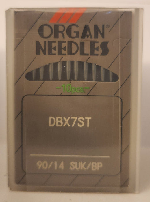 Organ DBx7STBP | Round Shank | Large Rectangular Eye | Ball Point | Commercial Embroidery Needle | Metallic Thread | 100/bx 90/14