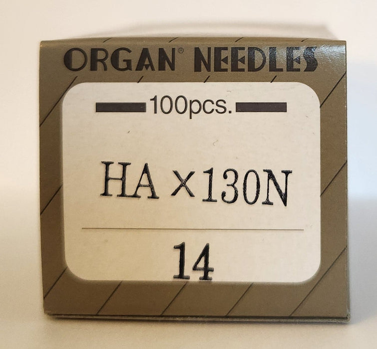 Organ HAx130N | Flat-Sided Shank |  Sharp Point | Top Stitch Needle | 100/Box | Clearance Product - Originally $42.85 14