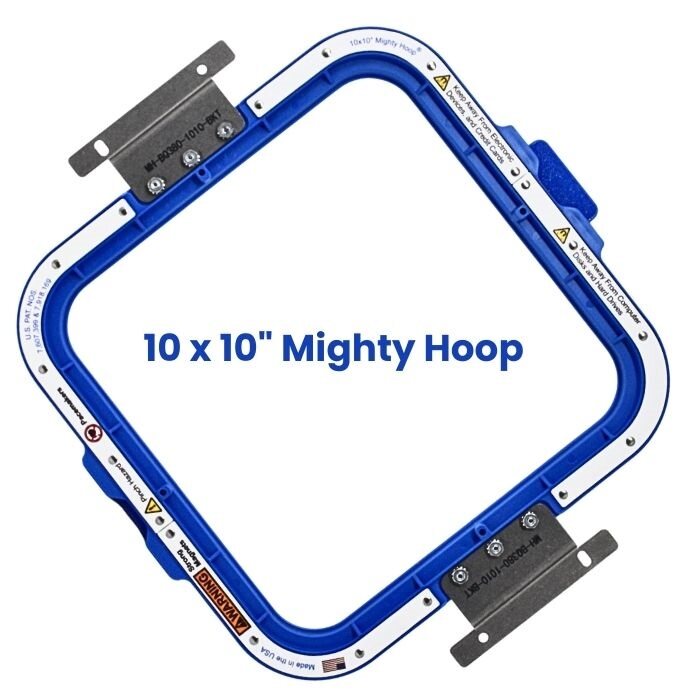 10X10" Magnetic Mighty Hoop™ with Barudan QS380 Bracket (arms)